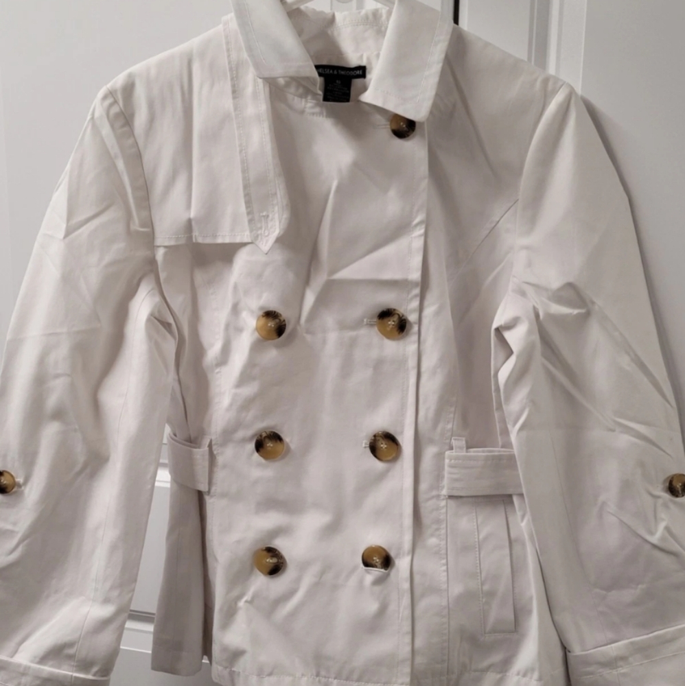 Chelsea & Theodore Jacket Women's Size: 10 Button Pockets